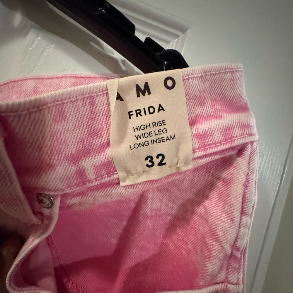 AMO Pink Flare Jeans - Picture 3 of 6